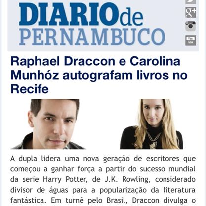 diário de pe - matéria