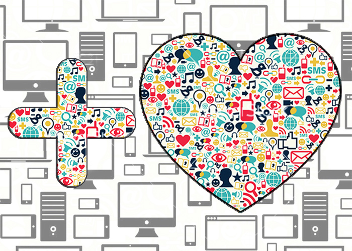 Mobile, computer and tablet icons seamless pattern